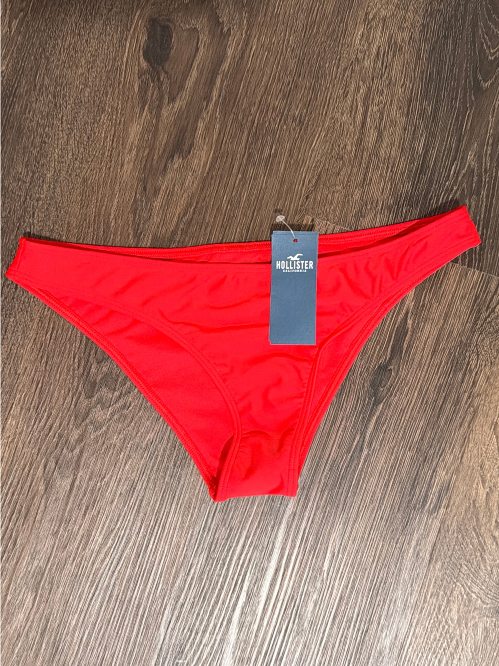 Hollister Red Cheeky Bikini Bottom